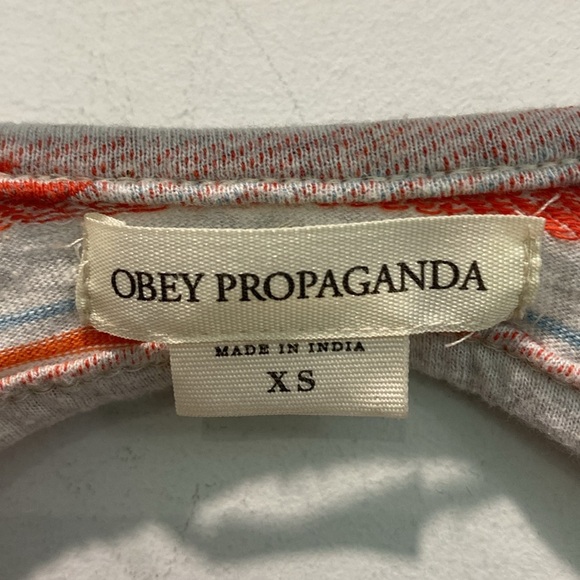 Obey Aztec Patterned Mini Dress Red and Grey - Picture 10 of 11